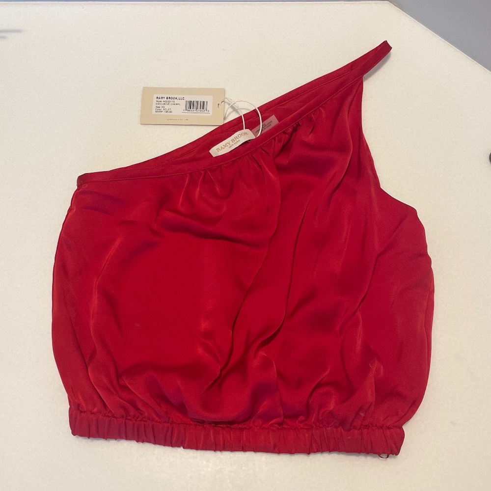 NWT scarlet one-shoulder blouse